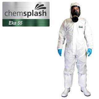 Chemsplash Eka 55 type 5/6 Disposable Chemical Coverall XL