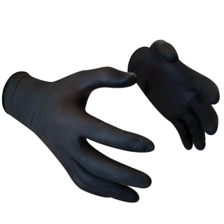 Chemsplash Engi Black Nitrile Disposable Gloves – Powder-Free, XL